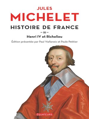 cover image of Histoire de France (Tome 11)--Henri IV et Richelieu